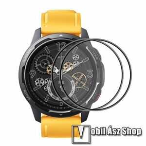 ENKAY Okosóra Flexible Nano Glass rugalmas edzett üveg - 2db, 9H, 3D - A TELJES ELŐLAPOT VÉDI! - FEKETE - Xiaomi Watch Color 2 - GYÁRI kép