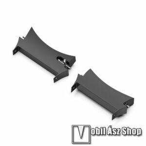 Okosóra fém csatlakozó adapter - 2db / 1pár - FEKETE - bármilyen 20mm-es teleszkópos szíjjal használható - SAMSUNG Galaxy Watch4 Classic 46mm (SM-R890) / Watch4 Classic 42mm (SM-R880) / Watch4 44mm (SM-R870) / Watch4 40mm (SM-R860) kép