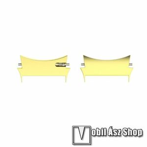 Okosóra fém csatlakozó adapter - 2db / 1pár - ARANY - bármilyen 20mm-es teleszkópos szíjjal használható - SAMSUNG Galaxy Watch4 Classic 46mm (SM-R890) / Watch4 Classic 42mm (SM-R880) / Watch4 44mm (SM-R870) / Watch4 40mm (SM-R860) kép