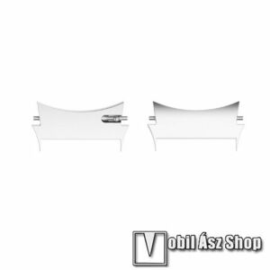 Okosóra fém csatlakozó adapter - 2db / 1pár - EZÜST - bármilyen 20mm-es teleszkópos szíjjal használható - SAMSUNG Galaxy Watch4 Classic 46mm (SM-R890) / Watch4 Classic 42mm (SM-R880) / Watch4 44mm (SM-R870) / Watch4 40mm (SM-R860) kép