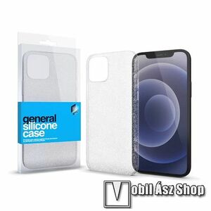 Xpro szilikon védő tok / hátlap - CSILLÁMOS, ULTRAVÉKONY! 0.33mm - ÁTLÁTSZÓ - APPLE iPhone 13 mini - GYÁRI kép