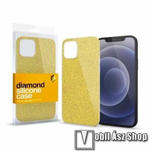 Xpro Diamond szilikon védő tok / hátlap - CSILLÁMOS - ARANY - APPLE iPhone 13 mini - GYÁRI kép