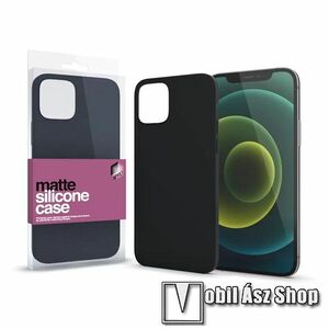 Xpro szilikon védő tok / hátlap - ULTRAVÉKONY! 0.33mm - MATT FEKETE - APPLE iPhone 13 mini - GYÁRI kép