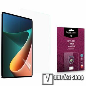MYSCREEN CRYSTAL Shield BacteriaFREE képernyővédő fólia - CRYSTAL - 1db, törlőkendővel, antibakteriális, A képernyő sík részét védi! - Xiaomi Pad 5 / Pad 5 Pro - GYÁRI kép