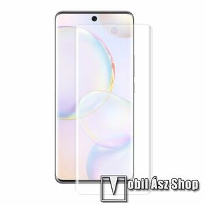 ENKAY 3D képernyővédő fólia - Ultra Clear, PET (műanyag), 1db, ujjlenyomatolvasó támogatás, A TELJES KÉPERNYŐT VÉDI! - HUAWEI nova 9 / Honor 50 - GYÁRI kép