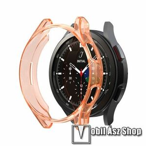 Okosóra szilikontok - ÁTTETSZŐ NARANCSSÁRGA - SAMSUNG Galaxy Watch4 Classic 46mm (SM-R890) kép