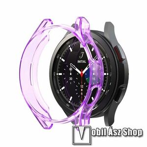 Okosóra szilikontok - ÁTTETSZŐ LILA - SAMSUNG Galaxy Watch4 Classic 46mm (SM-R890) kép