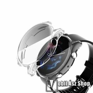 Okosóra szilikon védő tok / keret - ÁTLÁTSZÓ - Szilikon előlapvédő is! - Xiaomi Amazfit GTR 3 / GTR 3 Pro kép