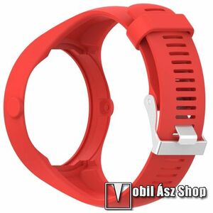 TPU okosóra szíj - Polar M200 - PIROS - 26cm hosszú kép