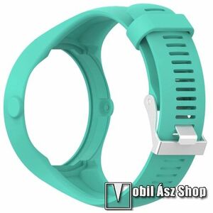 TPU okosóra szíj - Polar M200 - CYAN - 26cm hosszú kép