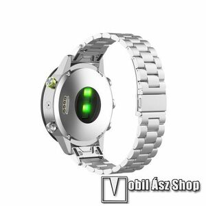 Okosóra szíj - rozsdamentes acél, csatos, 186mm hosszú, 26mm QUICKFIT - EZÜST - Garmin Fenix 3 / 3 HR / 5X / 5X Plus / 5X Plus Sapphire / 6X / 6X Sapphire / 6X Pro / 6X Pro Solar / 6X Pro Sapphire / Quatix 3 / D2 / Descent MK1 / Tactix Charlie kép