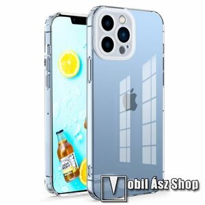 OTT! Eagle Eye Lens Series szilikon védő tok / hátlap - ÁTLÁTSZÓ - műanyag kameravédelemmel, vezeték nélküli töltés támogatás, erősített sarkok - ERŐS VÉDELEM! - APPLE iPhone 13 Pro kép