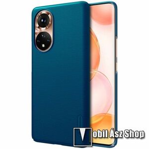 NILLKIN SUPER FROSTED műanyag védő tok / hátlap - érdes felület - KÉK - asztali tartó állvánnyal! - HUAWEI nova 9 / Honor 50 - GYÁRI kép