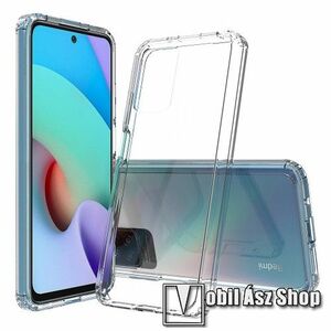 OTT! TRANSPARENT műanyag védő tok / hátlap - ÁTLÁTSZÓ - szilikon szegély, erősített sarkok - ERŐS VÉDELEM! - Xiaomi Redmi 10 / Redmi 10 Prime / Redmi 10 (2022) kép