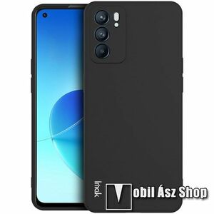 IMAK UC-4 szilikon védő tok / hátlap - MATT FEKETE - kameravédelemmel - Oppo Reno6 5G - GYÁRI kép