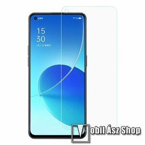 Előlap védő karcálló edzett üveg - 0, 3 mm vékony, 9H, Arc Edge, A képernyő sík részét védi - Oppo Reno6 5G kép