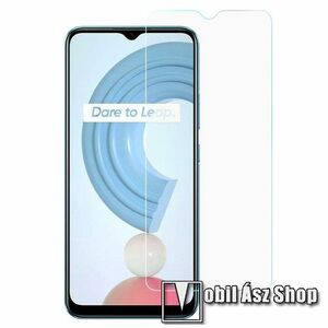 Előlap védő karcálló edzett üveg - 0, 3 mm vékony, 9H, Arc Edge, A képernyő sík részét védi - Realme C21 / Realme C21Y / C25Y kép
