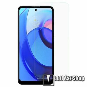 Előlap védő karcálló edzett üveg - 0, 3 mm vékony, 9H, Arc Edge, A képernyő sík részét védi - Motorola Moto E30 kép