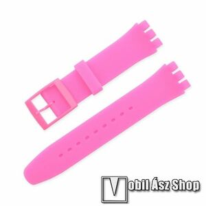 Okosóra szíj - szilikon - MAGENTA - 120mm + 95mm hosszú, 20mm széles, TELESZKÓP NÉLKÜL! - SAMSUNG Galaxy Watch 42mm / Xiaomi Amazfit GTS / Gear S2 / HUAWEI Watch GT 2 42mm / Watch Active / Active 2 / Watch4 kép