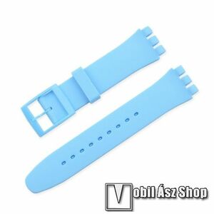 Okosóra szíj - szilikon - BABAKÉK - 120mm + 95mm hosszú, 20mm széles, TELESZKÓP NÉLKÜL! - SAMSUNG Galaxy Watch 42mm / Xiaomi Amazfit GTS / Gear S2 / HUAWEI Watch GT 2 42mm / Watch Active / Active 2 / Watch4 kép