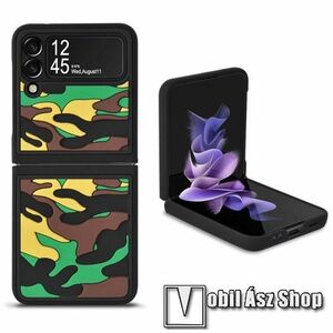 Szilikon védő tok / hátlap - TEREPMINTÁS - 2 részes kialakítás, erősített sarkok, csúszásgátló, ERŐS VÉDELEM! - SAMSUNG Galaxy Z Flip3 5G (SM-F711) kép