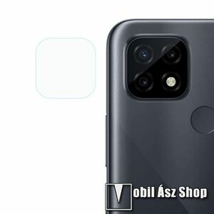 Kamera lencsevédő karcálló edzett üveg - 1db, 9H, 0, 33mm, Arc Edge - Realme C21 kép