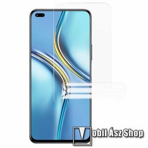 Képernyővédő fólia - HD Clear, TPU - 1db, törlőkendővel, ujjlenyomat mentes, A képernyő teljes felületét védi! - HUAWEI nova 8i / Honor 50 Lite / Honor X20 kép