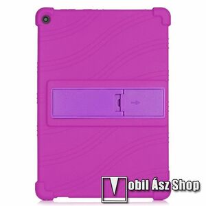 Szilikon védő tok / hátlap - asztali tartó funkciós, erősített sarkok - ERŐS VÉDELEM! - LILA - LENOVO Tab M10 Plus (TB-X606F / TB-X606X) / Smart Tab M10 FHD Plus kép