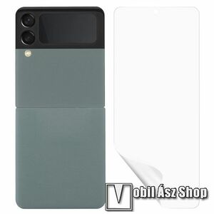 TPU képernyővédő fólia / hátlapvédő edzett üveg - SÖTÉTZÖLD - Ultra Clear, 9H, 1 szett, A TELJES KIJELZŐT ÉS HÁTLAPOT VÉDI! - SAMSUNG Galaxy Z Flip3 5G - GYÁRI kép