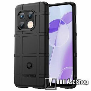 OTT! RUGGED SHIELD szilikon védő tok / hátlap - matt, ERŐS VÉDELEM - FEKETE - OnePlus 10 Pro kép