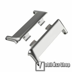 Okosóra fém csatlakozó adapter - 2db / 1pár - EZÜST - bármilyen 22mm-es teleszkópos szíjjal használható - Oppo Watch 2 46mm kép