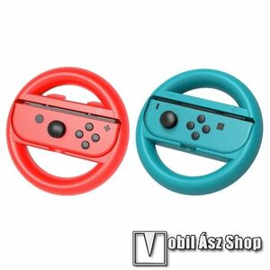 IPEGA PG-SW086 Nintendo Switch Joy-Con jobb és bal oldali kontrollerhez kormány foglalat - 1pár/2db, 116 x 30mm - KÉK / PIROS - GYÁRI kép