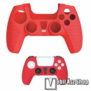 Szilikon védőtok SONY Playstation 5 (PS5) DualSense kontrollerhez - PIROS kép