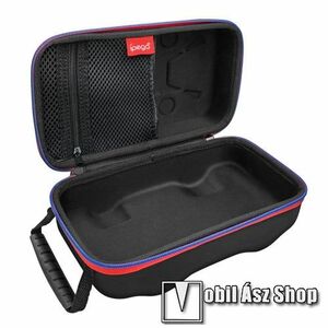 IPEGA PG-SW069 Nintendo Switch Mario Kart tartó / hordozó táska - EVA habszivacs, cipzár, hordozó fül, ütődésálló, cseppálló, belső hálós zseb, 220mm x 120mm x 90mm, ERŐS VÉDELEM! - FEKETE - GYÁRI kép