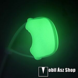 Szilikon védő tok Apple AirTag-hez - kerékpárra, motorra rögzíthető, IP67 vízálló, gyorskötözővel, 42 x 38 x 24mm - FLUORESZKÁLÓ ZÖLD kép