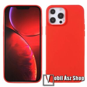 X-LEVEL Guardian Series szilikon védő tok / hátlap - PIROS - mikroszálas szövettel bevont belsővel - APPLE iPhone 13 Pro Max - GYÁRI kép