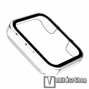 Okosóra műanyag védő tok / keret - ÁTLÁTSZÓ - 9H edzett üveg előlap védő is! - Xiaomi Redmi Watch 2 Lite kép