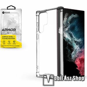 ROAR ARMOR GEL műanyag védő tok / hátlap - ÁTLÁTSZÓ - szilikon szegély, erősített sarkok, ERŐS VÉDELEM! - SAMSUNG Galaxy S22 Ultra 5G (SM-S908) - GYÁRI kép