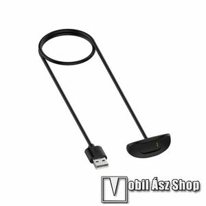 Okosóra USB töltő - FEKETE - mágneses, 1m hosszú - Xiaomi Amazfit X kép