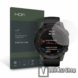 HOFI Glass Pro+ okosóra előlap védő karcálló edzett üveg - 1db, 0.3mm, 9H, A képernyő sík részét védi! - Garmin Fenix 5 / 5 Sapphire / 6 / 6 Pro / 7 (22 mm) - GYÁRI kép