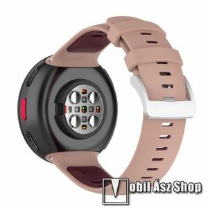 Okosóra szíj - szilikon, 140mm + 91mm hosszú - RÓZSASZÍN / BORDÓ - Polar Vantage V2 kép