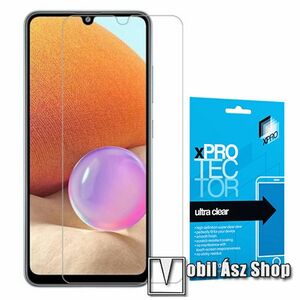 Xpro képernyővédő fólia - Clear - 1db, törlőkendővel, A képernyő sík részét védi! - SAMSUNG Galaxy A32 4G (SM-A325F) - GYÁRI kép