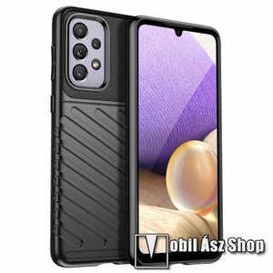 OTT! THUNDER SERIES szilikon védő tok / hátlap - 3D textúrált mintás, ERŐS VÉDELEM - FEKETE - SAMSUNG Galaxy A33 5G (SM-A336) kép