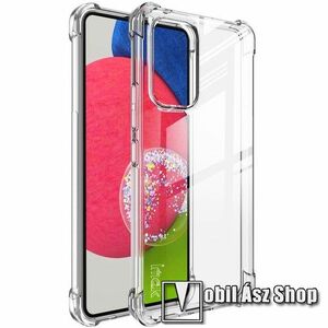 IMAK Silky szilikon védő tok / hátlap - ÁTLÁTSZÓ - ERŐS VÉDELEM! - képernyővédő fóliával! - SAMSUNG Galaxy A53 5G (SM-A536U) - GYÁRI kép