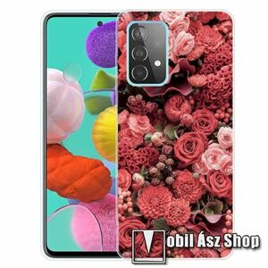Szilikon védő tok / hátlap - RÓZSA MINTÁS - SAMSUNG Galaxy A73 5G (SM-A736B) kép