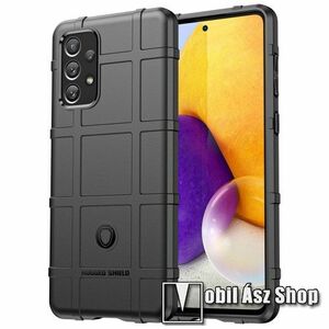 OTT! RUGGED SHIELD szilikon védő tok / hátlap - matt, ERŐS VÉDELEM - FEKETE - SAMSUNG Galaxy A73 5G (SM-A736B) kép