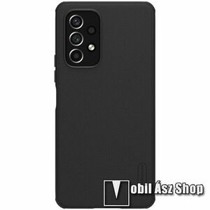NILLKIN SUPER FROSTED PRO szilikon védő tok / műanyag hátlap - érdes felület, erősített sarkok, ERŐS VÉDELEM! - FEKETE - SAMSUNG Galaxy A53 5G (SM-A536U) - GYÁRI kép