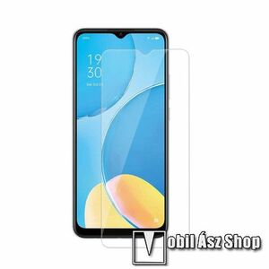 Előlapvédő karcálló edzett üveg - 0, 33mm, 9H, Arc Edge, A képernyő sík részét védi - Oppo A15 / Oppo A15s / Oppo A35 kép