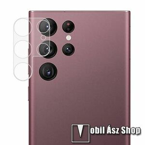 Kamera lencsevédő karcálló edzett üveg - 1db, 9H, 0, 33mm, Arc Edge - SAMSUNG Galaxy S22 Ultra 5G (SM-S908) kép