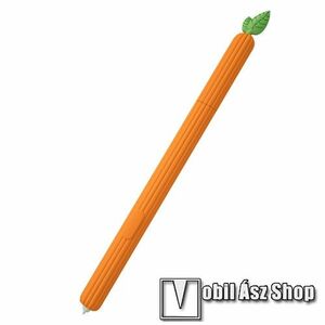 Szilikon védő tok SAMSUNG Galaxy Tab S6 Wi-Fi (SM-T860) / Tab S6 LTE (SM-T865) S Pen-hez - 0, 35mm vékony, texturált csúszásgátló - NARANCSSÁRGA RÉPA MINTÁS kép